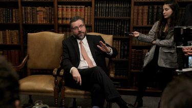 El canciller de Brasil, Ernesto Henrique Fraga Araújo.