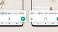 Mensajes de voz de WhatsApp. &nbsp;