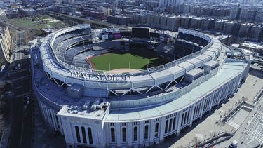 Vista aérea del Yankee Stadium en Nueva York, el jueves 26 de marzo de 2020.&nbsp;