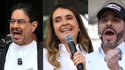 Las encuestas, aunque con diferentes porcentajes, ubican al izquierdista Iván Cepeda como primera opción presidencial en Colombia. El 31 de mayo se decidirá si hay segunda vuelta y si su contrincante es la uribista Paloma Valencia o el ultraderechista Abelardo de la Espriella. / Las encuestas, aunque con diferentes porcentajes, ubican al izquierdista Iván Cepeda como primera opción presidencial en Colombia. El 31 de mayo se decidirá si hay segunda vuelta y si su contrincante es la uribista Paloma Valencia o el ultraderechista Abelardo de la Espriella. /