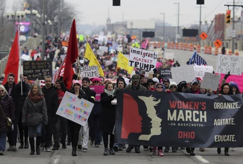 Imagen del año pasado de la manifestación de Los Angeles.