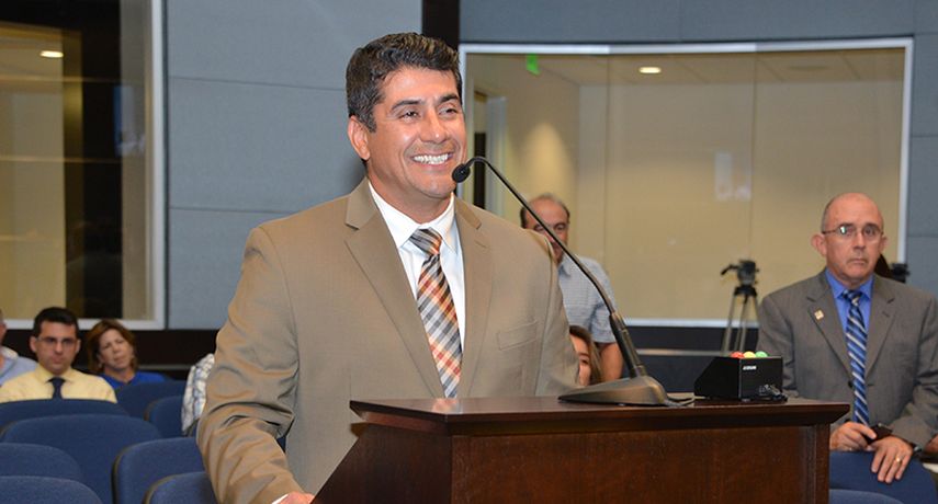 El actual director de Construcciones de la Ciudad, Edward Rojas fue elegido entre ocho candidatos como el nuevo administrador de Doral. (Foto: José Pernalete)