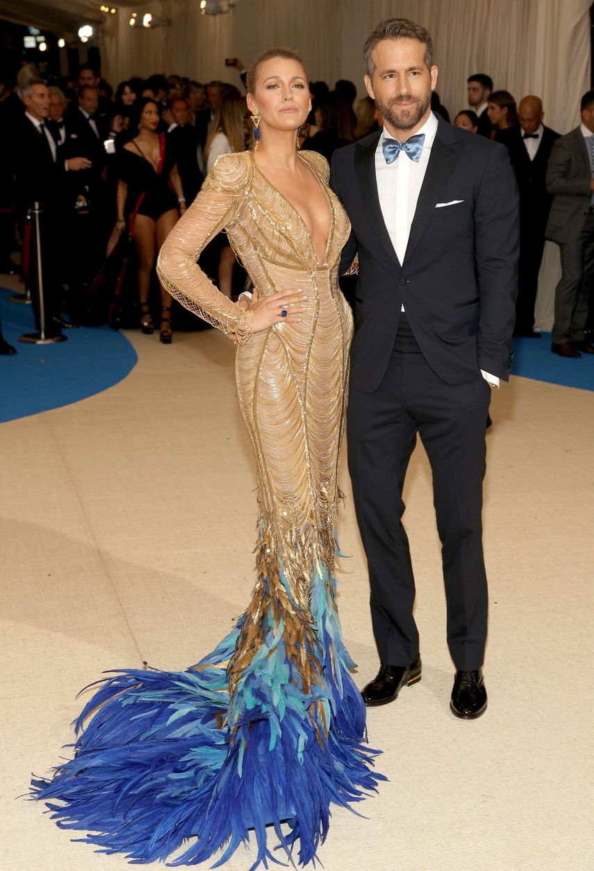 &nbsp;La actriz estadounidense Blake Lively, junto a su esposo Ryan Reynolds.