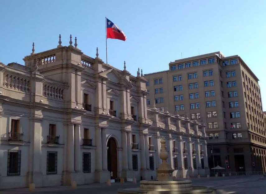 Palacio de la Moneda, en Santiago de Chile.