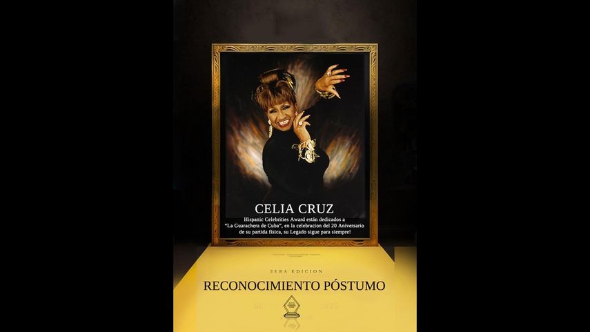 Los premios Hispanic Celebrities Award rinden homenaje a Celia Cruz en Miami.