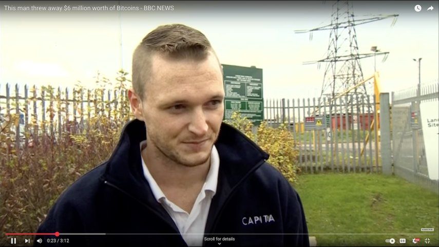 James Howells en una entrevista con BBC News.&nbsp;