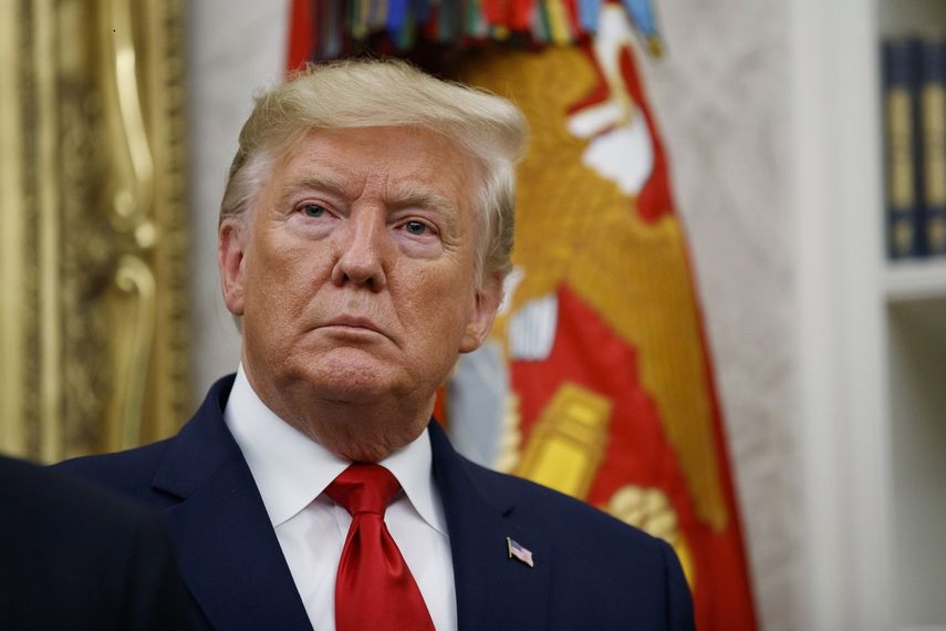 Donald Trump, presidente de EEUU, en la Oficina Oval de la Casa Blanca, el jueves 24 de octubre de 2019, en Washington.