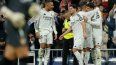Jugadores del Real Madrid celebran luego de un gol del uruguayo Federico Valverde ante el Sevilla, el 22 de diciembre de 2024.
