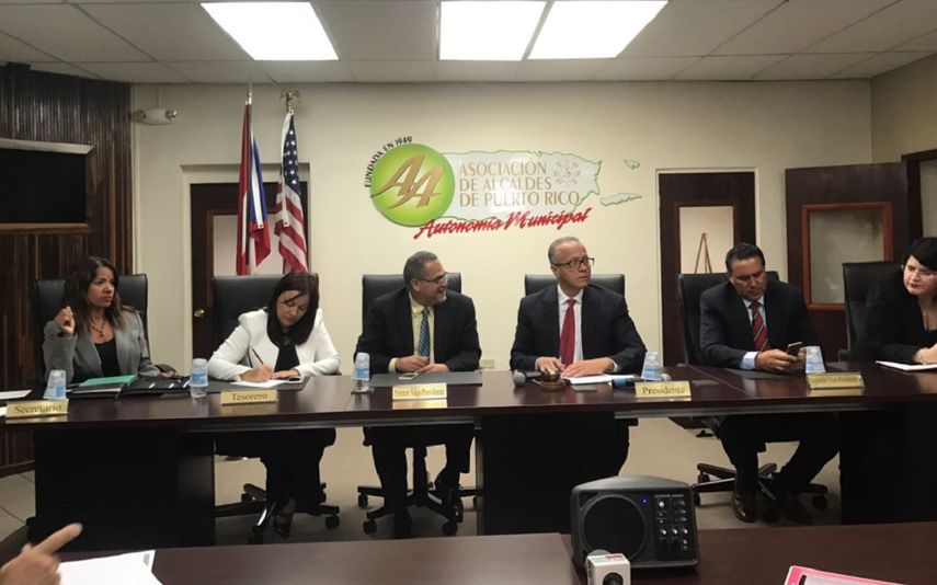 Imagen de archivo de una reunión de la Asociación de Alcaldes de Puerto Rico.