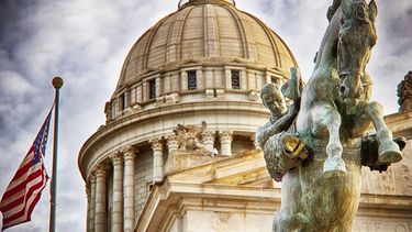 Cúpula del capitolio del estado de Oklahoma, en Oklahoma City.