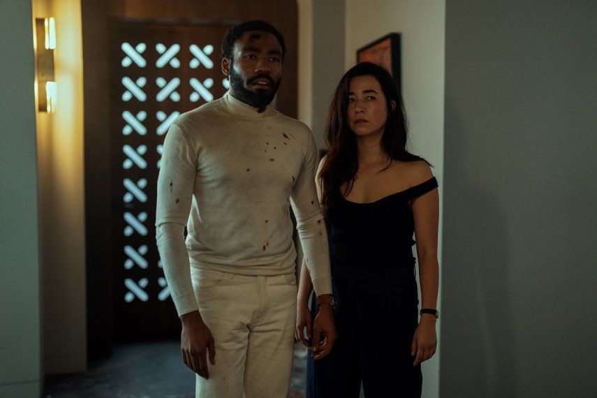 Maya Erskine y Donald Glover, los protagonistas de la nueva serie de  Prime Video, Mr. & Mrs. Smith. 
