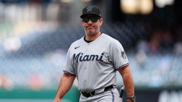 Clayton McCullough, mánager de los Marlins de Miami&nbsp; &nbsp;