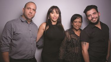 De izquierda a derecha,&nbsp;Oscar León, Ileana Hernández, Yodanis Sánchez Maceo y Rafael Santos.