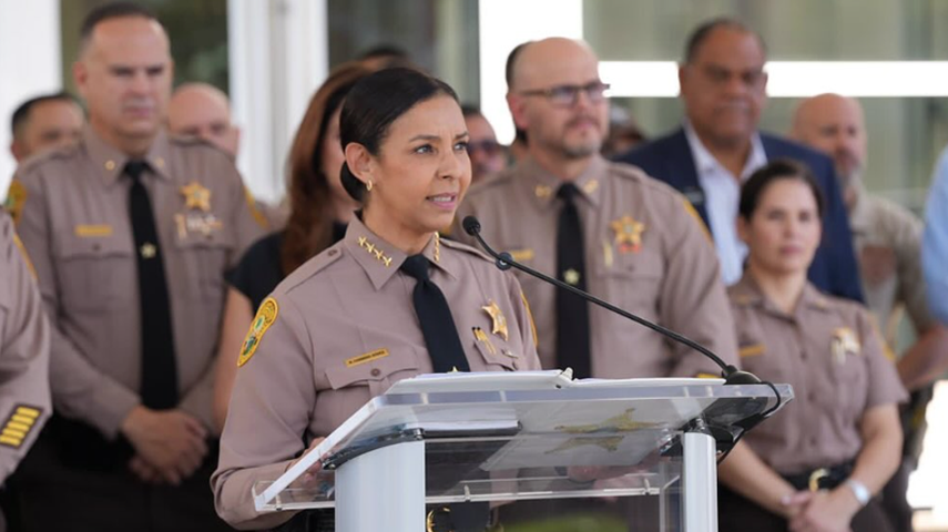 La sheriff Rosie Cordero-Stutz.