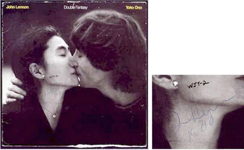 La portada del disco&nbsp;Double Fantasy&nbsp;en la que&nbsp;aparece John Lennon besando a Yoko Ono.