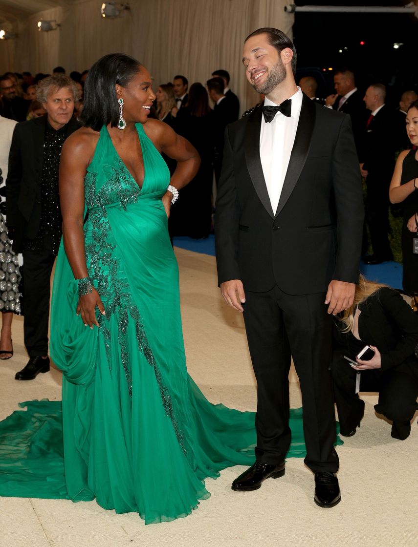 La tenista estadounidense Serena Williams y Alexis Ohanian