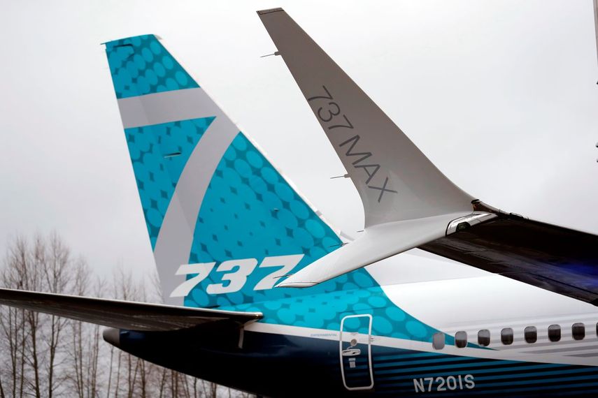 El avión 737 Max de Boeing, en Renton, Washington.