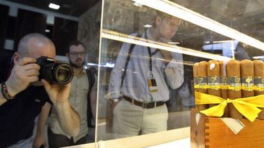 Los puros&nbsp;habanos&nbsp;Cohíba, la marca de cigarros más famosa de la isla.