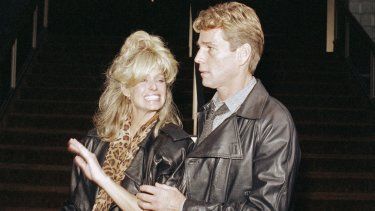 El actor Ryan O Neal y su gran amor, la actriz&nbsp;Farrah Fawcett.