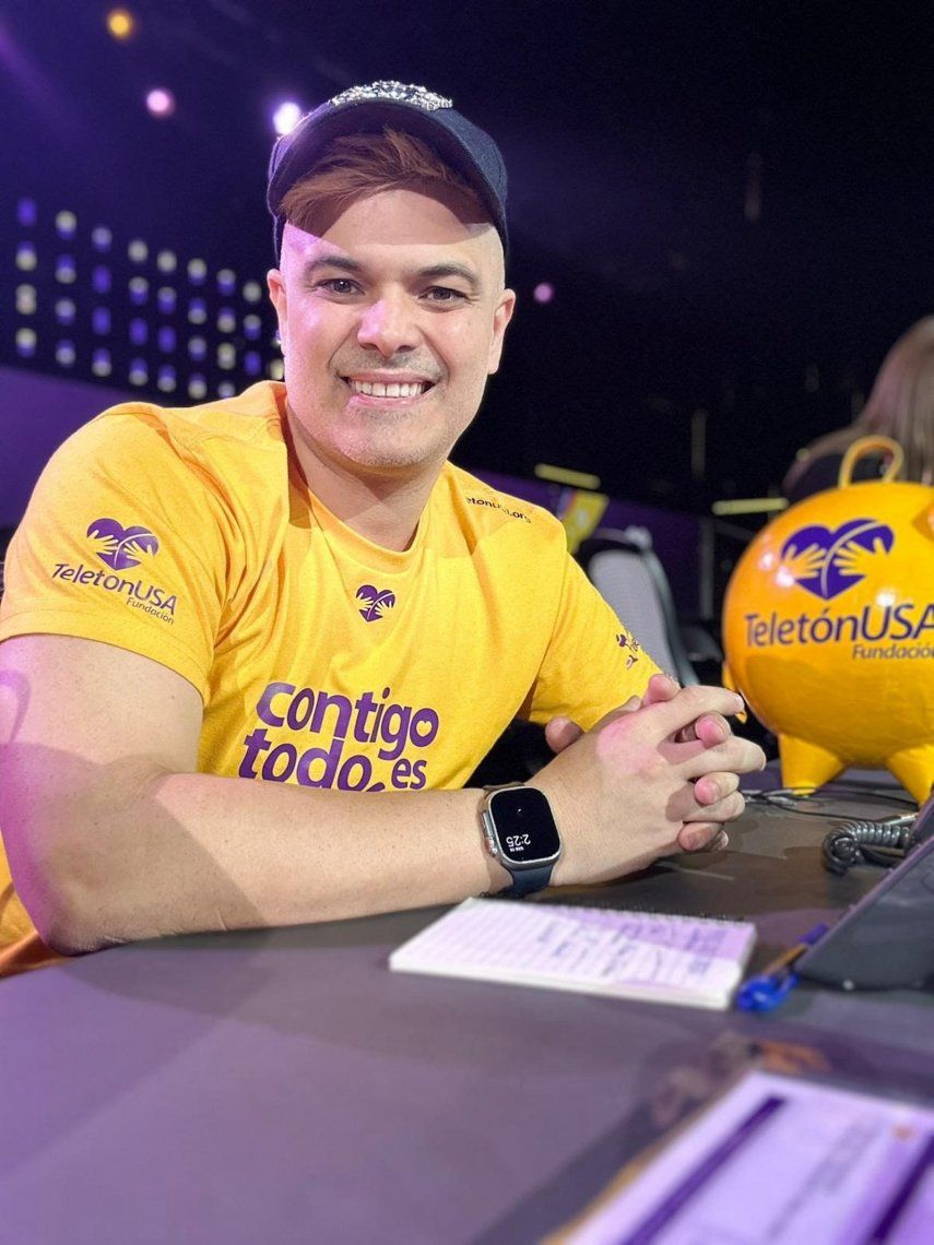 Juan de Montreal, reconocido como el “rey del humor blanco”, en el evento TeletónUSA.