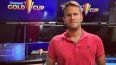 El productor audiovisual Víctor Mayol en el estudio donde se grabaron los shows de la Gold Cup de la Concacaf 2021.