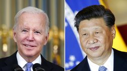El presidente Joe Biden y el líder chino, Xi Jinping.