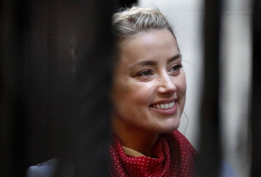 Amber Heard llega al Tribunal Supremo en Londres el martes 21 de julio de 2020.&nbsp;