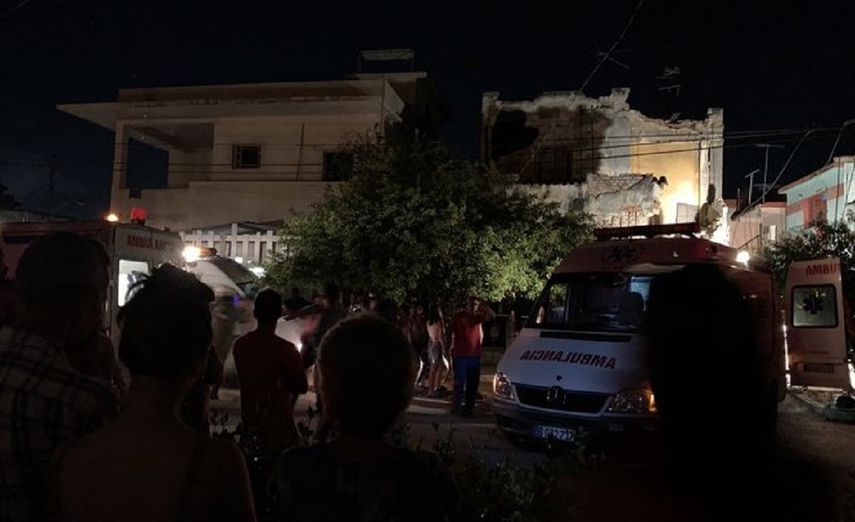 Escena del derrumbe.&nbsp;