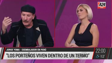Captutra del video en el que la  periodista y conductora del programa Viviana con vos, Viviana Canosa, expulsó en vivo al político oficialista, &nbsp;Jorge Yoma.&nbsp;