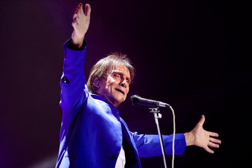 El cantautor brasileño Roberto Carlos.