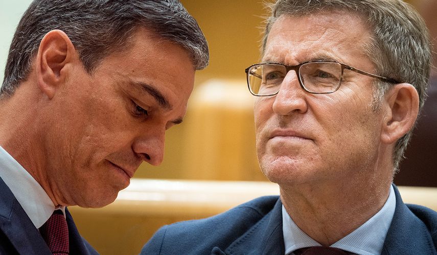 Pedro Sánchez y Alberto Núñez Feijóo.