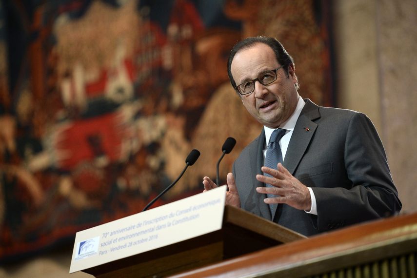 El presidente francés, François&nbsp;Hollande