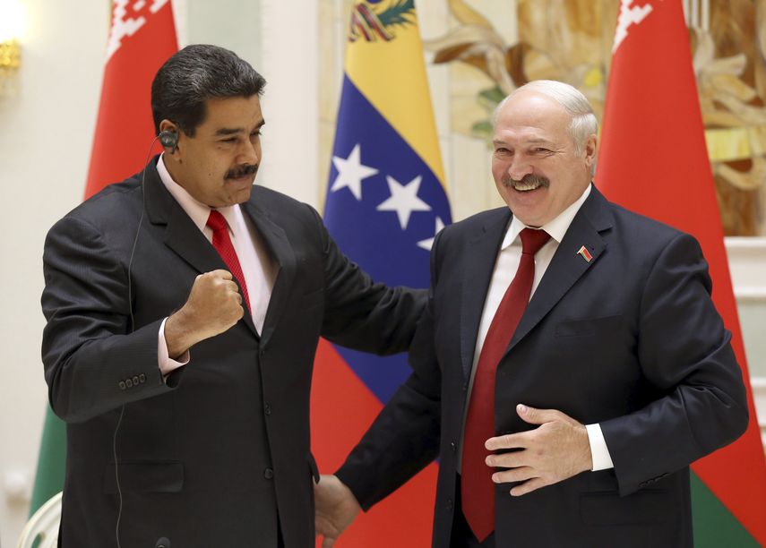 Nicolás Maduro llegó&nbsp;este jueves&nbsp;a Minsk para reunirse con el presidente de Bielorrusia, Alexandr Lukashenko.
