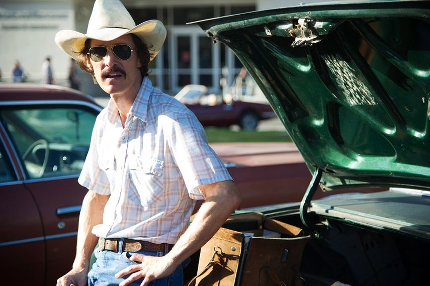 Matthew McConaughey como Ron Woodroof en una escena de la película Dallas Buyers Club. (AP)