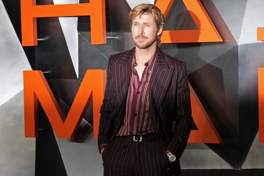 El actor canadiense Ryan Gosling posa a su llegada a la alfombra roja para el estreno mundial de la película Project Hail Mary (Proyecto Fin del mundo)&nbsp;en Londres el 9 de marzo de 2026.