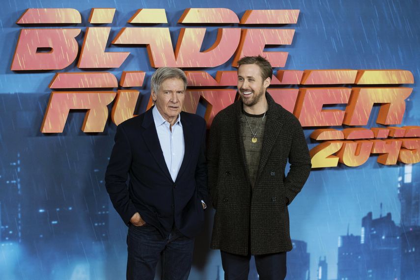 El actor estadounidense&nbsp;Harrison&nbsp;Ford y el canadiense&nbsp;Ryan&nbsp;Gosling.