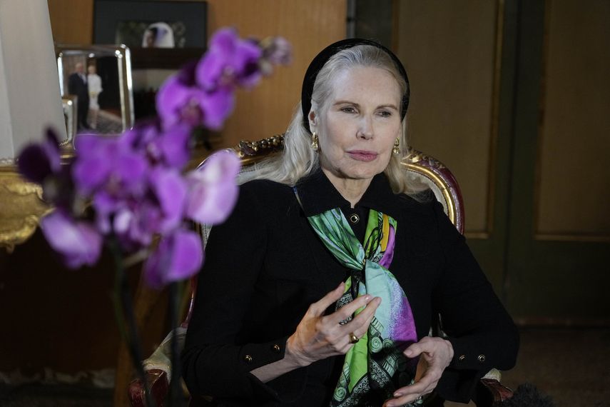 La princesa Rita Boncompagni Ludovisi conversa con The Associated Press adentro del Casino dellAurora, también conocido como Villa Ludovisi, el martes 18 de enero de 2022 en Roma.&nbsp;