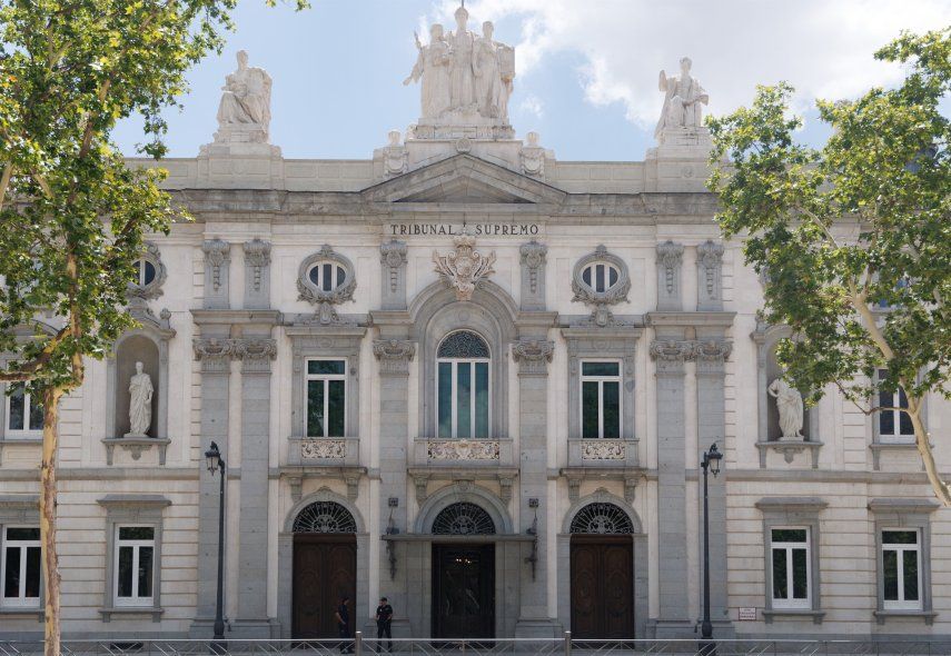 Fachada del Tribunal Supremo de España.