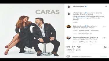 El cantante Manuel Mijares junto a su expareja Lucero.