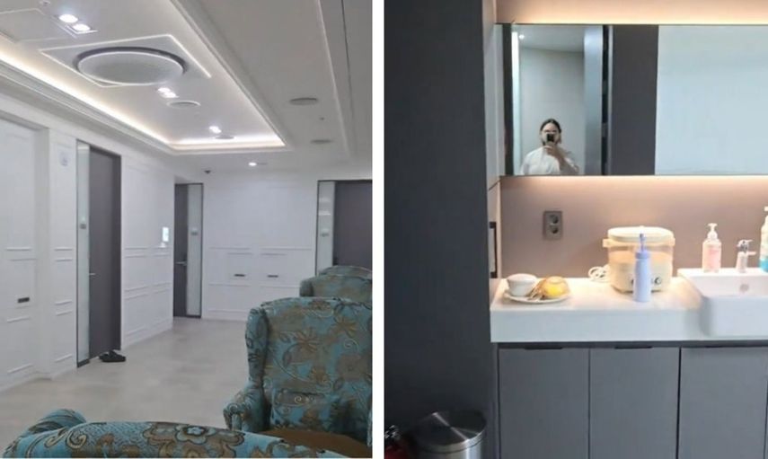 Captura de pantalla, video explicativo de la habitación post parto.&nbsp;