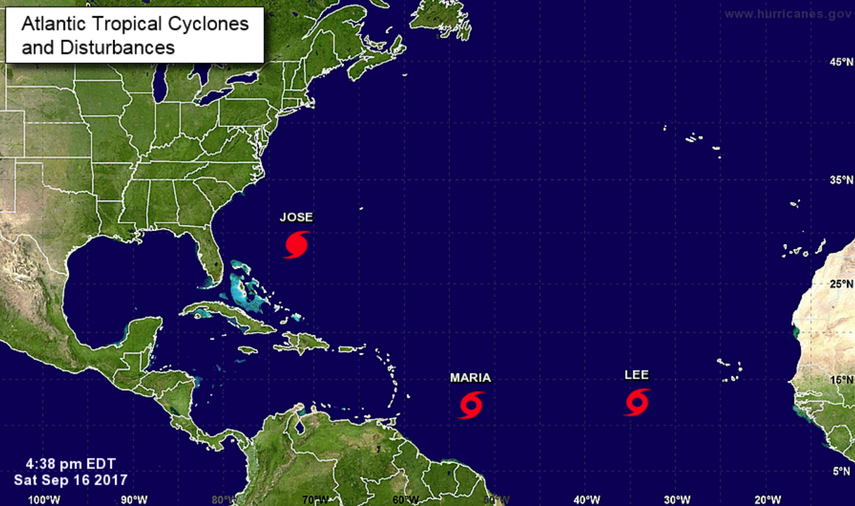 Lee, María y José disparan alertas en el Caribe y en el Atlántico.