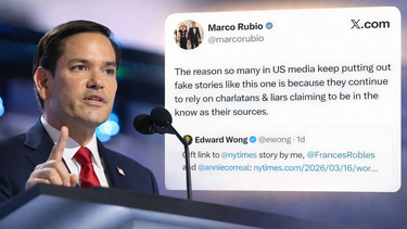 Marco Rubio negó un reporte de The New York Times sobre supuestas condiciones de Donald Trump en negociaciones con Cuba.