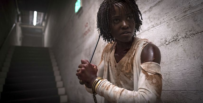 En esta imagen difundida por Universal Pictures, Lupita Nyongo en una escena de Us.&nbsp;