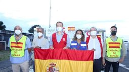 España entregó a Nicaragua casi medio millón de dosis de AstraZeneca para apoyar el proceso de vacunación contra COVID-19. 26 de septiembre 2021.