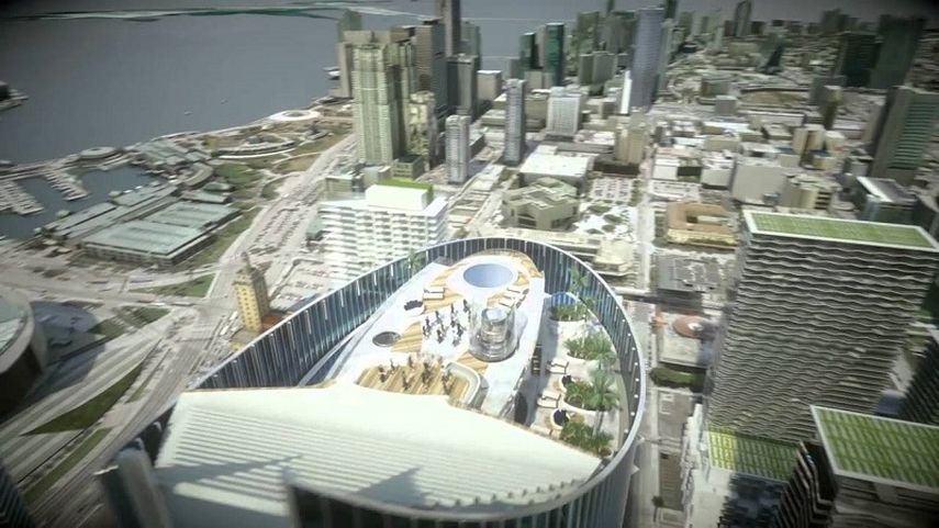 El Paramount Miami Worldcenter, de unos 700 pies de altura (213.5 metros), tendrá un costo de medio millón de dólares