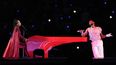 Alicia Keys y Usher actúan durante el medio tiempo del partido de fútbol americano del Super Bowl 58 de la NFL entre los 49ers de San Francisco y los Chiefs de Kansas City el domingo 11 de febrero de 2024 en Las Vegas.