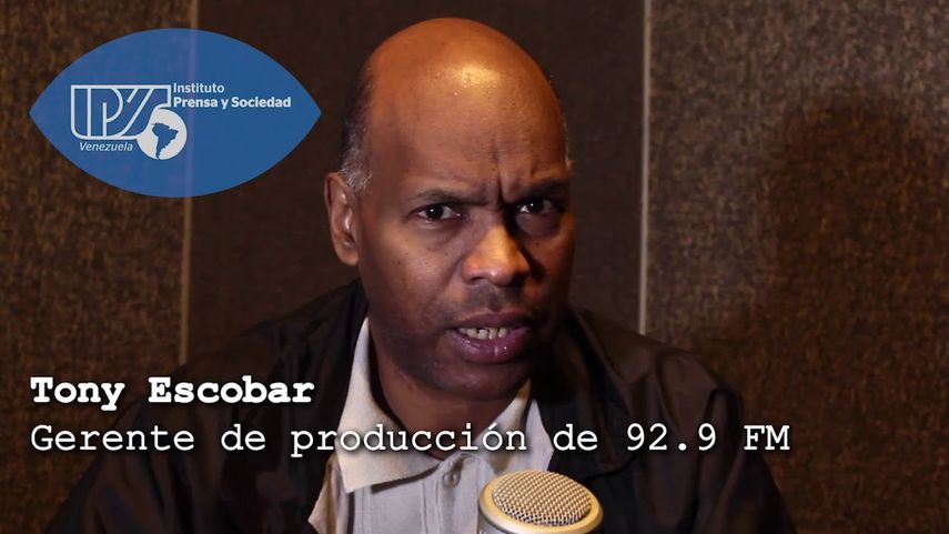 DJ Tony Escobar se desempeñó como gerente de producción de la emisora 92.9 FM, de Caracas.&nbsp;