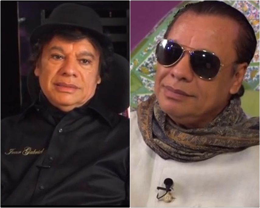 Juan Gabriel durante el cara a cara con Alberto Aguilera. (DIARIO LAS AMÉRICAS)
