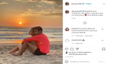 Alejandra Jaramillo junto al fallecido conductor y actor Efraín Ruales.