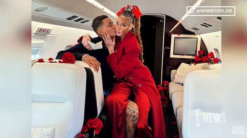 &nbsp;La modelo Winnie Harlow y el basquetbolista Kyle Kuzma.&nbsp;